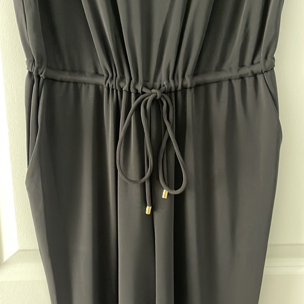 RALPH LAUREN Womens Black Short Sleeve Jewel Neck Skinny Jumpsuit S - Picture 6 of 10